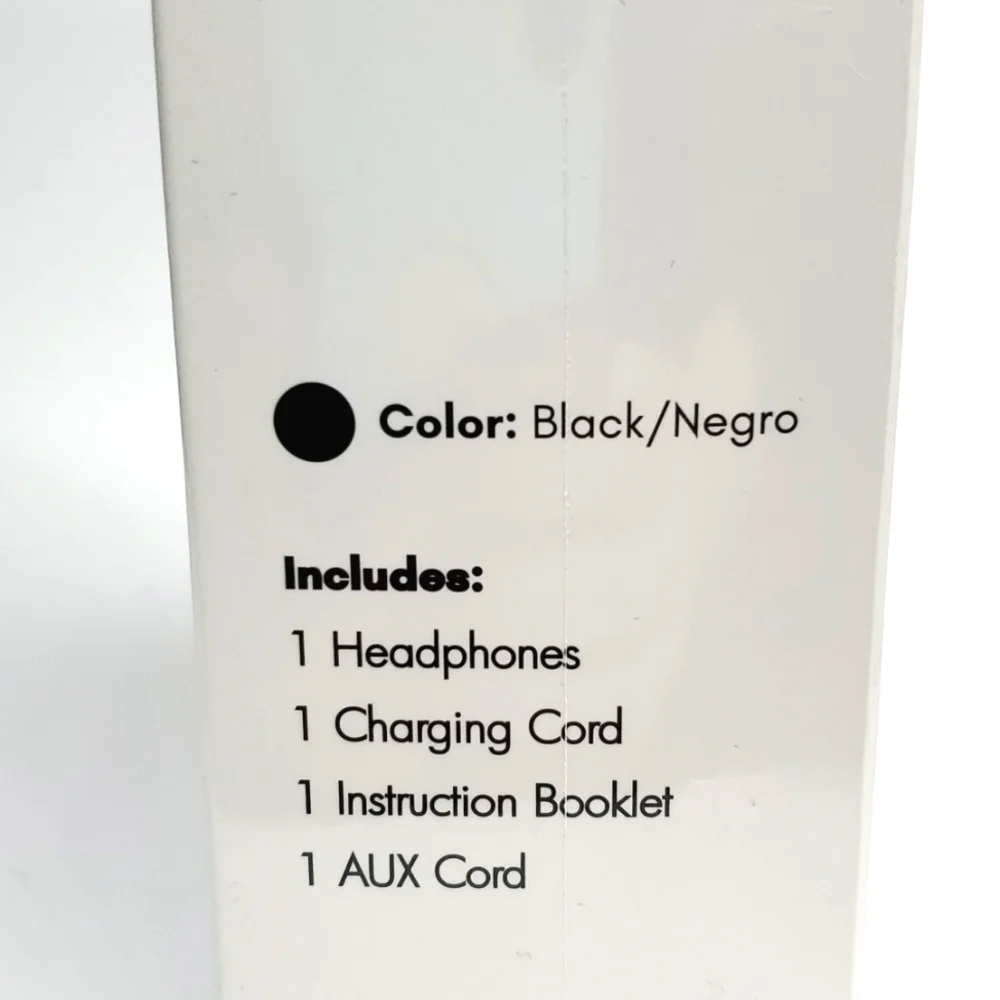 E.G. Audio Wireless Headset Noise Cancelling Hands Free Calling in Black